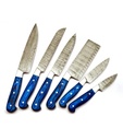 Master-crafted 6-piece Damascus chef knife set